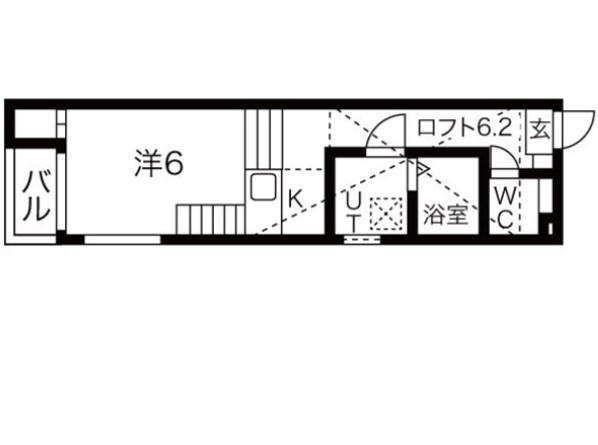 サニーベール志賀町の物件間取画像